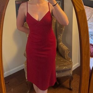 Red Slip Dress